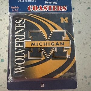 Blue and Gold Sports Coasters for Enthusiasts